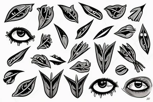 Thorn under crying eye tattoo idea