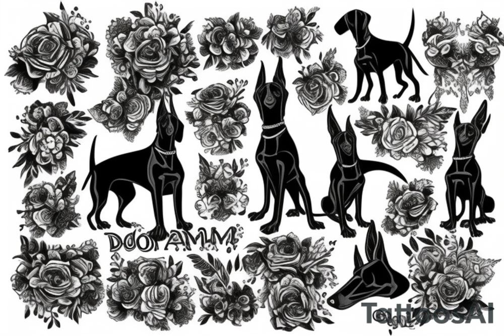 doberman tattoo idea