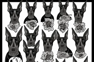 doberman tattoo idea