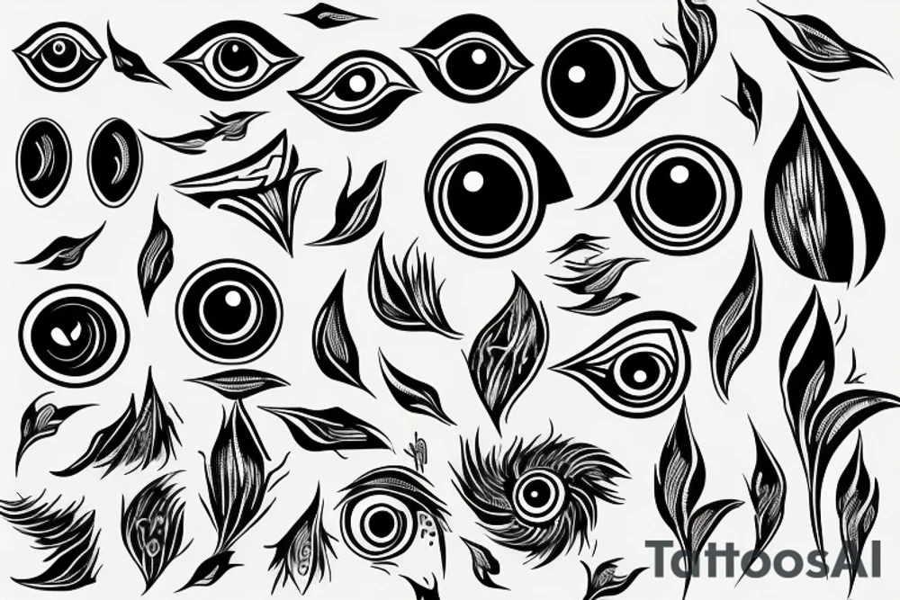 Crying eye WITH thorn tattoo idea