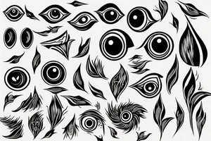Crying eye WITH thorn tattoo idea