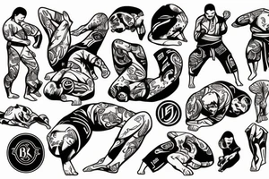 Brazylijskie jiu-jitsu tattoo idea