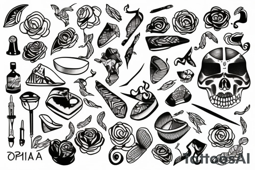 Pies łapa tattoo idea