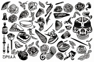 Pies łapa tattoo idea