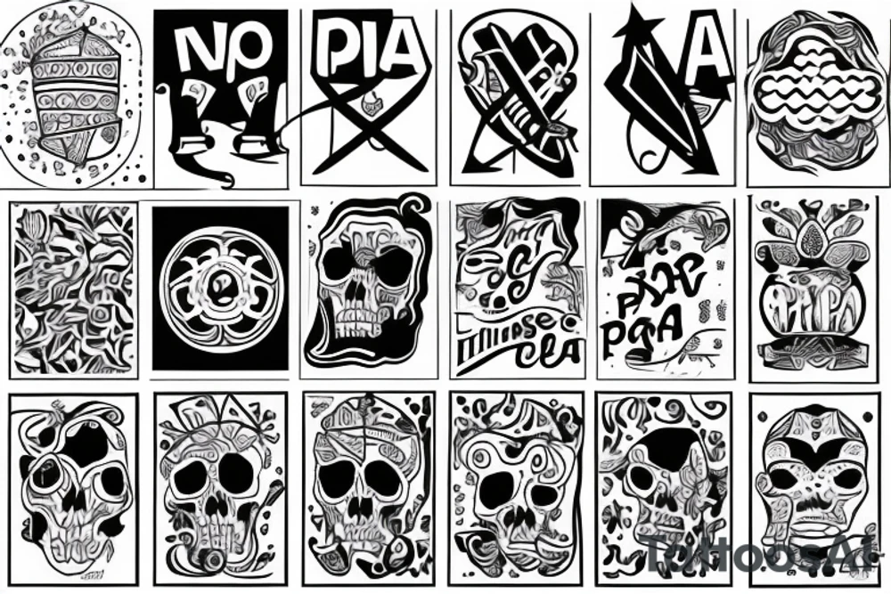 Pies łapa tattoo idea