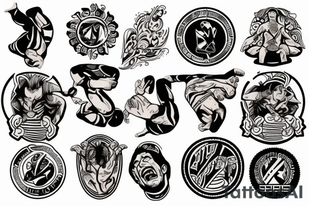 Brazylian Jiu jitsu tattoo idea