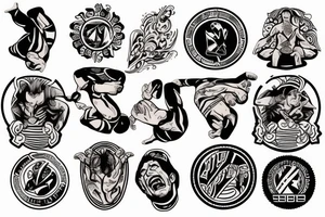 Brazylian Jiu jitsu tattoo idea