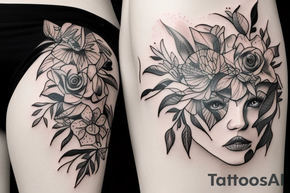 Wilk w lesje tattoo idea