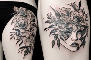 Wilk w lesje tattoo idea