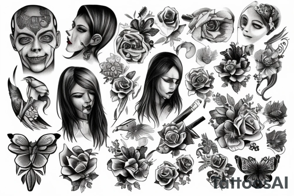 Wilk w lesje tattoo idea