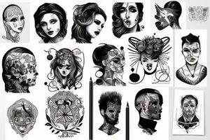 Paweł świdnicki portrait tattoo idea
