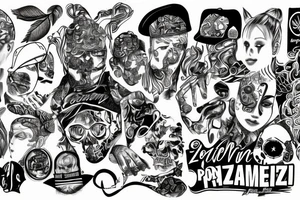 Polish rapper zeamsone tattoo idea