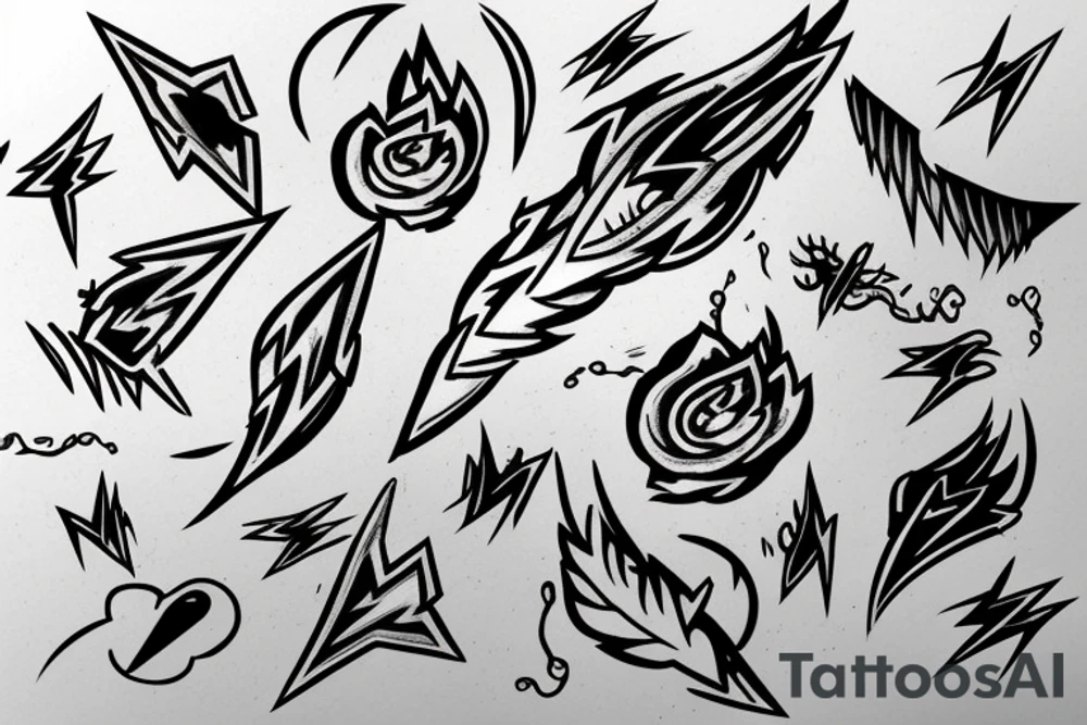lightning tattoo idea