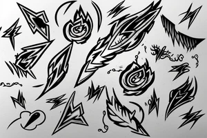 lightning tattoo idea