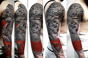 samurai frog tattoo idea