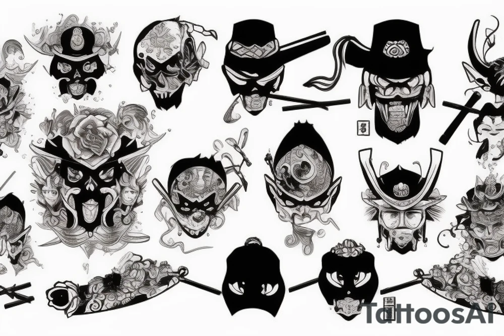 Wietnam,bomb,samurai tattoo idea