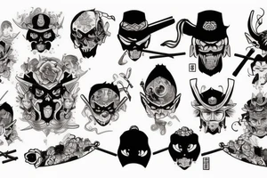 Wietnam,bomb,samurai tattoo idea