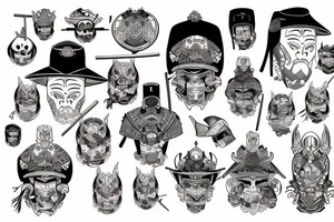 Wietnam,bomb,samurai tattoo idea