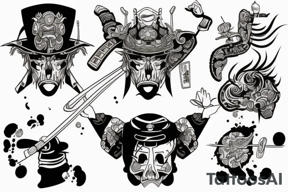 Wietnam,bomb,samurai tattoo idea