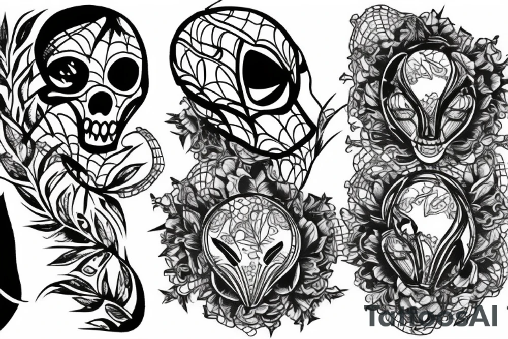 Tattoo which will match to spider and net on elbow tattoo idea