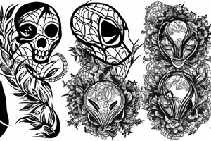 Tattoo which will match to spider and net on elbow tattoo idea