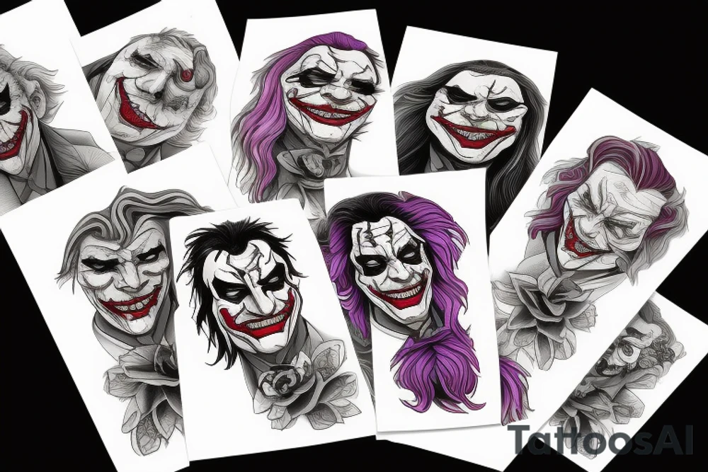 Joker with a Joker card tattoo idea