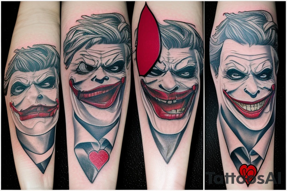 Joker with a Joker card tattoo idea