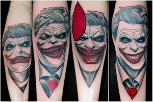 Joker with a Joker card tattoo idea