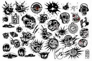 Wietnam,atomic bomb tattoo idea