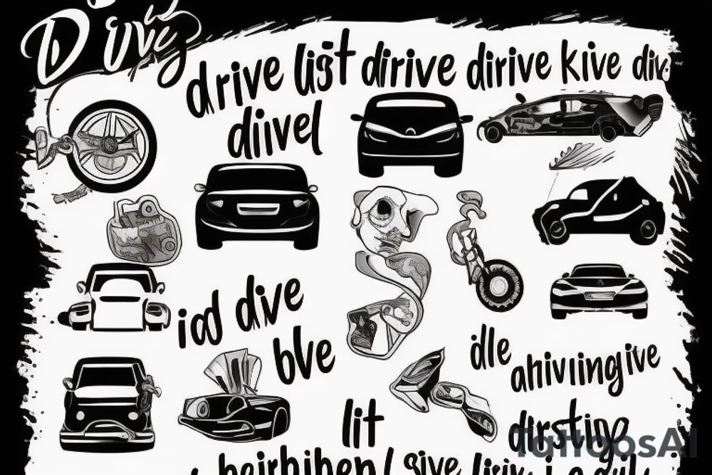 I don't drive fast to kill myself, I drive because then I don't think about anything and I don't feel anything, but if I had an accident and it was fatal, at least I'll die with a smile on my face doing what I like. tattoo idea