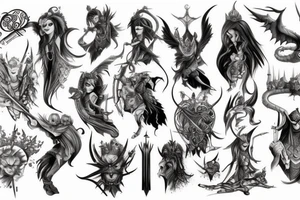 Fantasy character tattoo idea