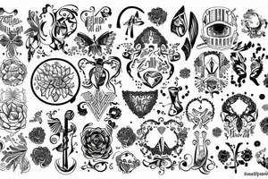 Zakkonica z rozszarpaną twarzą z odwróconym krzyżem na czole tattoo idea