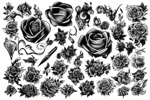 Sketch full arm tattoo idea