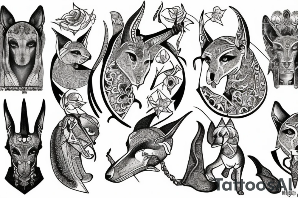 anubis tattoo idea