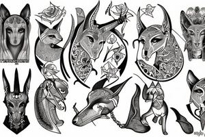anubis tattoo idea