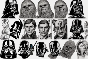 Star wars character tattoo idea
