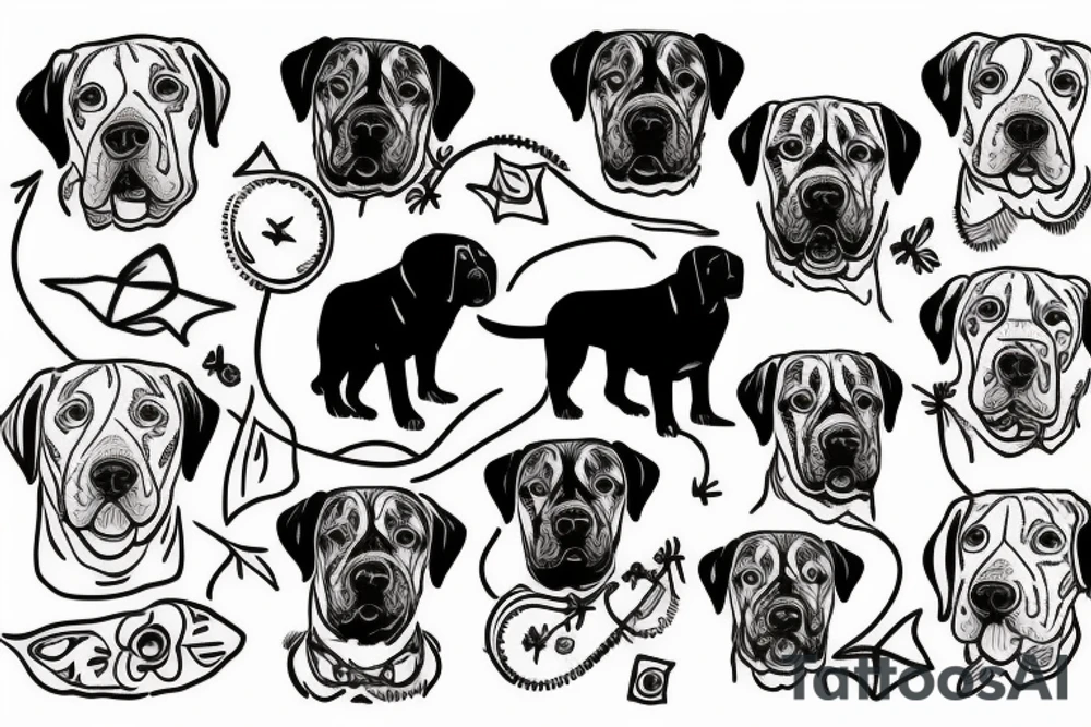 Labrador tattoo idea