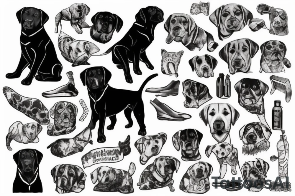 Labrador tattoo idea