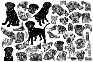 Labrador tattoo idea