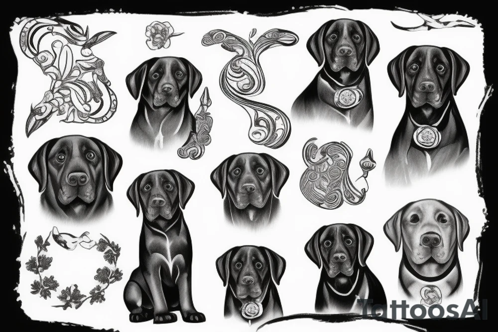 Labrador tattoo idea