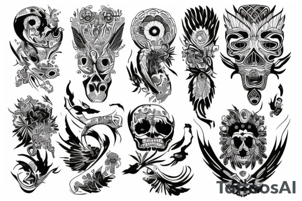 Kwiatki z łodygami tattoo idea