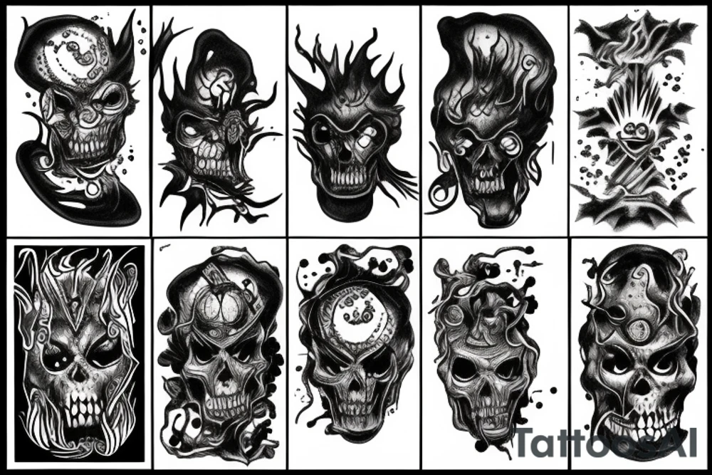 rage hades in underground world tattoo idea