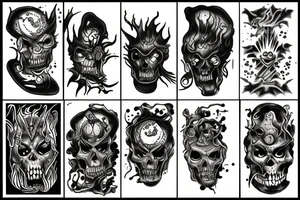 rage hades in underground world tattoo idea