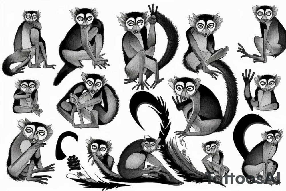 lemur tattoo idea