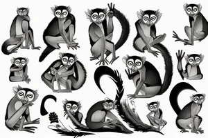 lemur tattoo idea