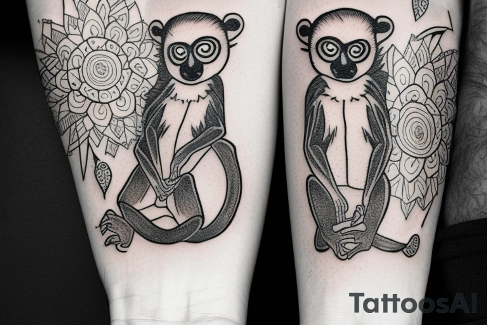lemur tattoo idea