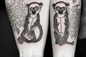 lemur tattoo idea