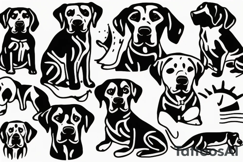 Labrador tattoo idea