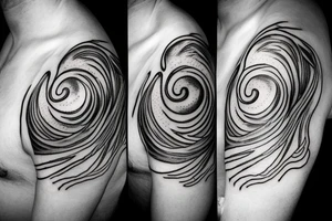 One Cloud with light, going from this cloud tattoo idea