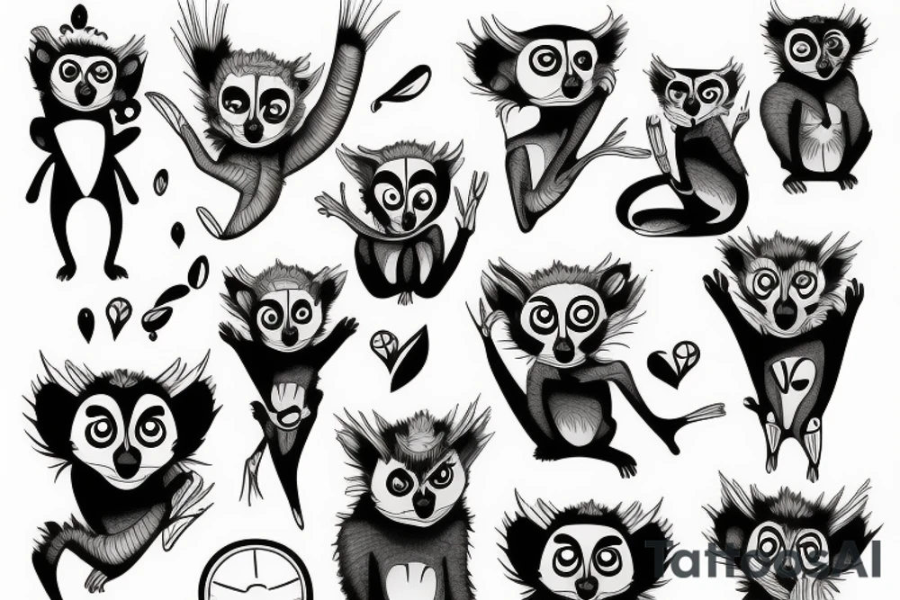 lemur tattoo idea